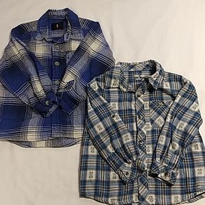 Boys Flannel Shirts- 3T , set of two